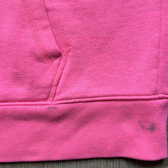 PINK Victoria’s Secret Women’s Hot Pink Full Zip Hoodie Size Medium - Picture 6 of 17